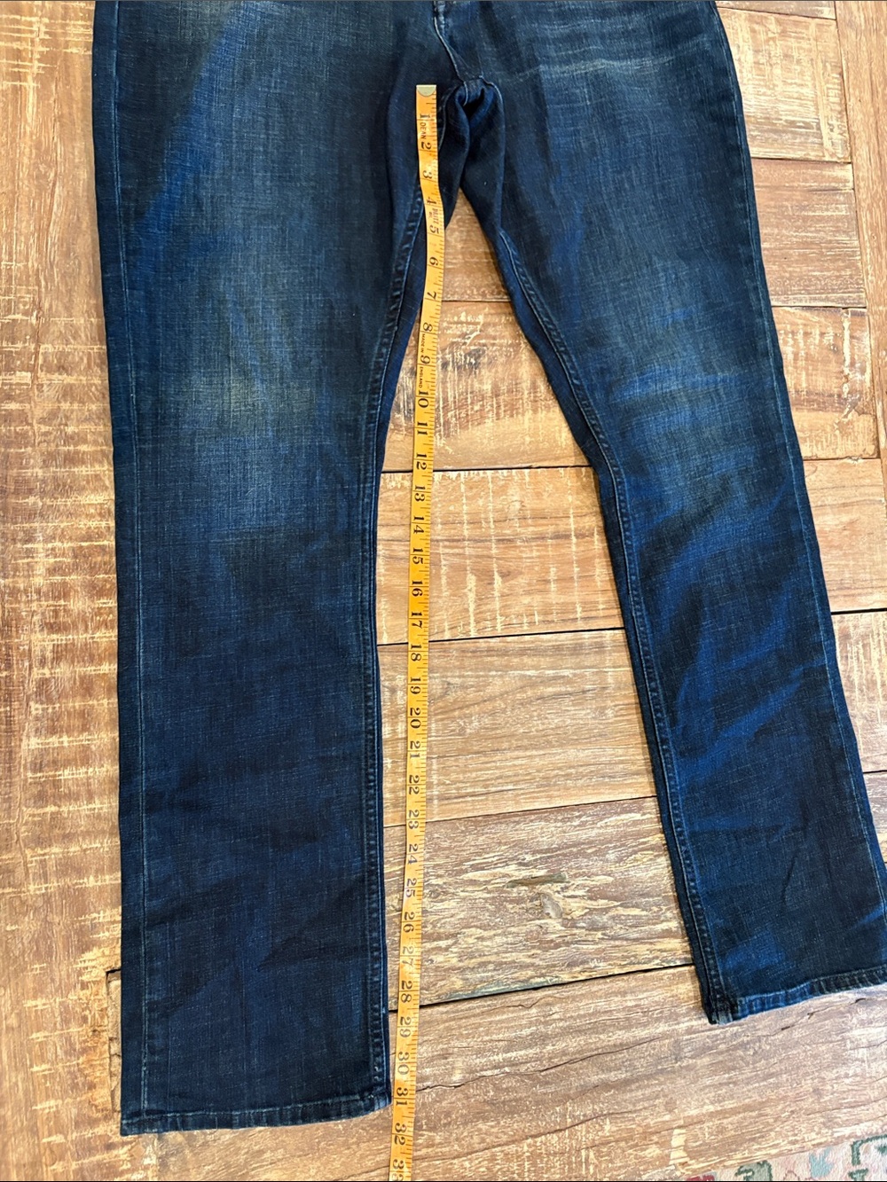 Robert Graham Slim Straight Jeans Men’s 33/31 Dark Wash Premium Stretch Denim - Picture 6 of 10